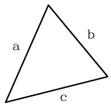 Aria Laturile triunghiului (Formula lui Heron)